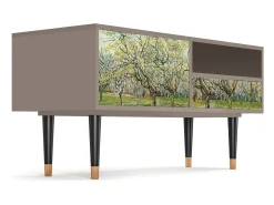 Mueble de TV - 115х59х48 cm - T3 - The Branco Orchard, Latte Bege