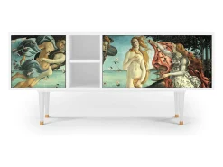 Mueble de TV - 150х69х41 cm - T5 - The Birth of Venus, Branco^ Móvel De Tv