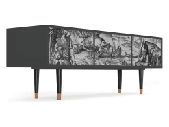 Móvel De Tv* Mueble de TV - 170х59х48 cm - T4 - The Temptation, Antracite Cinza antracite