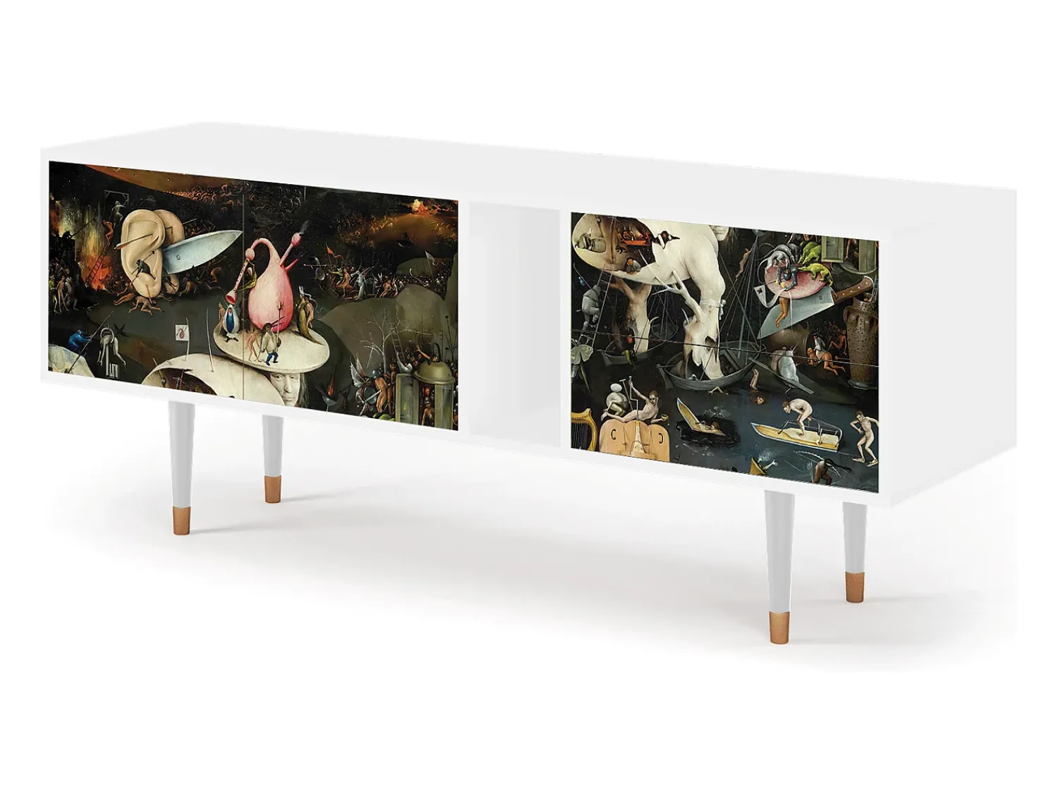 Móvel De Tv| Mueble de TV - 170х69х48 cm - T1 - The Garden 2, Branco Bege