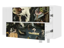 Móvel De Tv| Mueble de TV - 170х69х48 cm - T1 - The Garden 2, Branco Bege