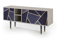 Mueble de TV - 150х69х41 cm - T5 - The Amethyst, Areia^ Móvel De Tv