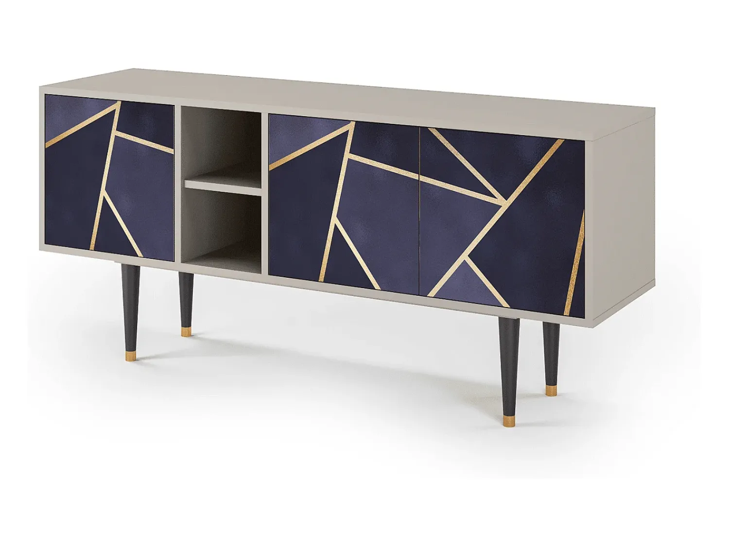 Mueble de TV - 150х69х41 cm - T5 - The Amethyst, Areia^ Móvel De Tv