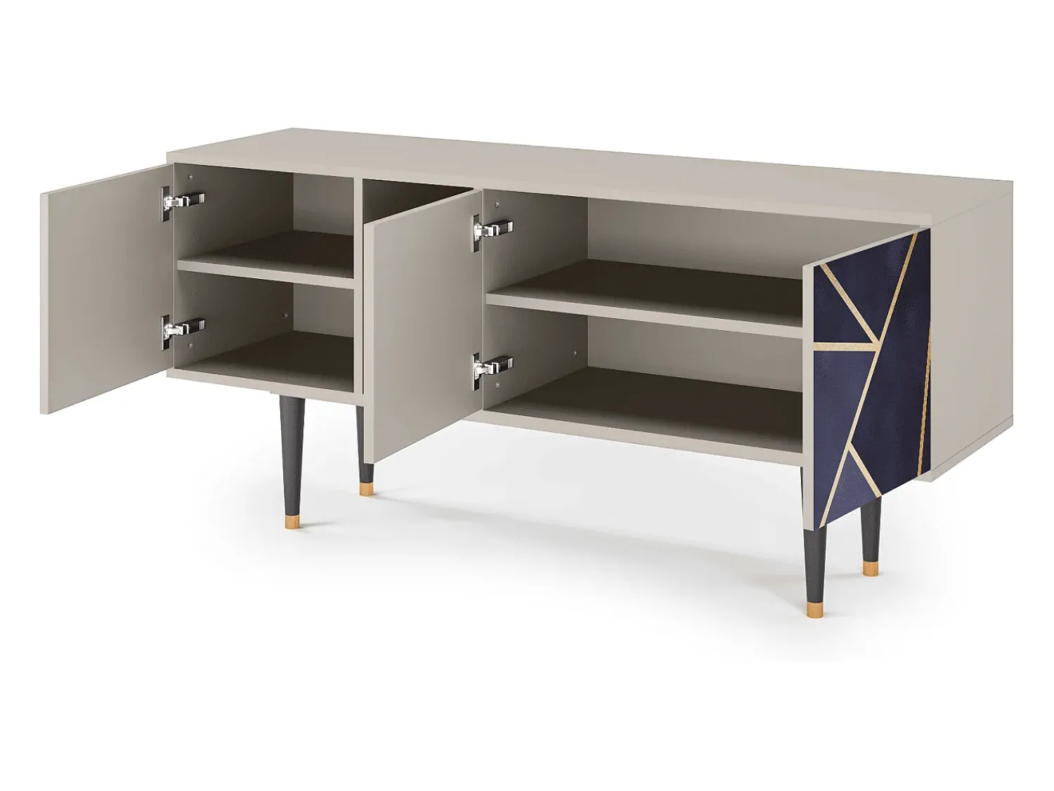 Mueble de TV - 150х69х41 cm - T5 - The Amethyst, Areia^ Móvel De Tv