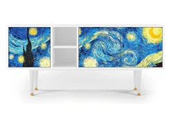 Best Mueble de TV - 150х69х41 cm - T5 - The Starry Night , Branco Bege