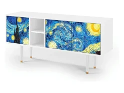Best Mueble de TV - 150х69х41 cm - T5 - The Starry Night , Branco Bege