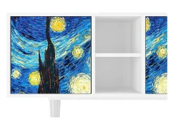Best Mueble de TV - 150х69х41 cm - T5 - The Starry Night , Branco Bege