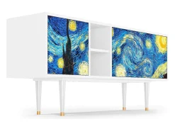 Best Mueble de TV - 150х69х41 cm - T5 - The Starry Night , Branco Bege