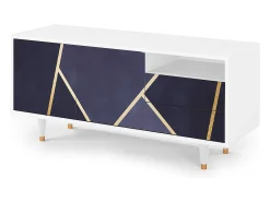 Outlet Mueble de TV - 125х56х41 cm - T7 - The Amethyst, Branco Bege