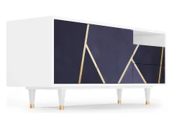 Outlet Mueble de TV - 125х56х41 cm - T7 - The Amethyst, Branco Bege