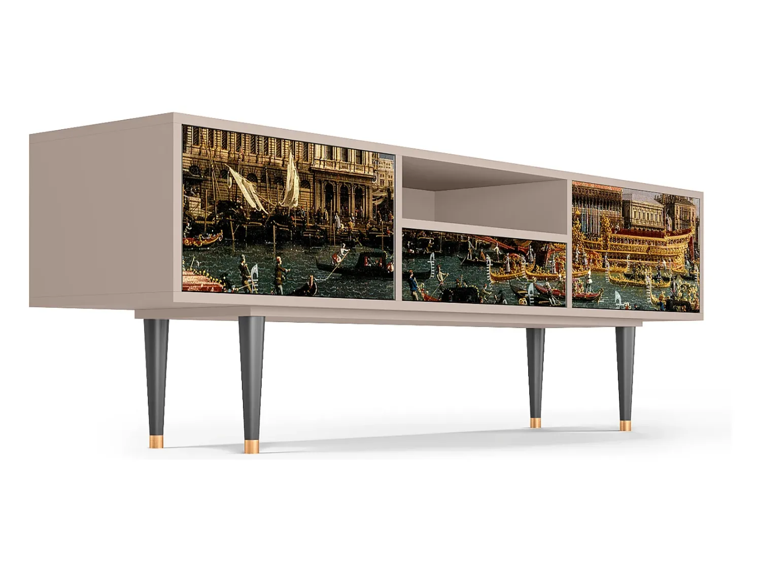 Móvel De Tv| Mueble de TV - 170х59х41 cm - T6 - The Bucintoro, Latte Bege