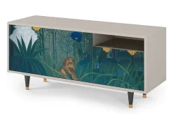 Móvel De Tv* Mueble de TV - 125х56х41 cm - T7 - The Repast of the Lion, Areia Bege