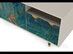 Móvel De Tv* Mueble de TV - 125х56х41 cm - T7 - The Repast of the Lion, Areia Bege