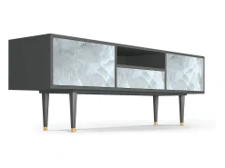 Móvel De Tv| Mueble de TV - 170х59х41 cm - T6 - The Onyx, Antracite Cinza antracite