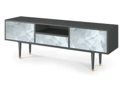 Móvel De Tv| Mueble de TV - 170х59х41 cm - T6 - The Onyx, Antracite Cinza antracite