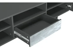 Móvel De Tv| Mueble de TV - 170х59х41 cm - T6 - The Onyx, Antracite Cinza antracite