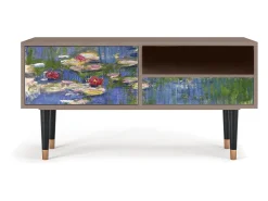 New Mueble de TV - 115х59х48 cm - T3 - The water lily pond , Latte Bege