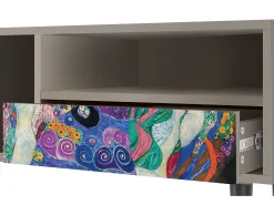 Móvel De Tv* Mueble de TV - 115х59х48 cm - T3 - The Maiden by Klimt, Areia Bege