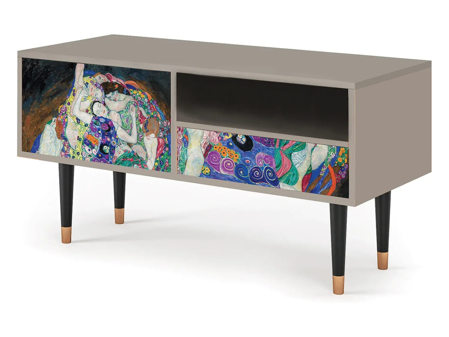 Móvel De Tv* Mueble de TV - 115х59х48 cm - T3 - The Maiden by Klimt, Areia Bege