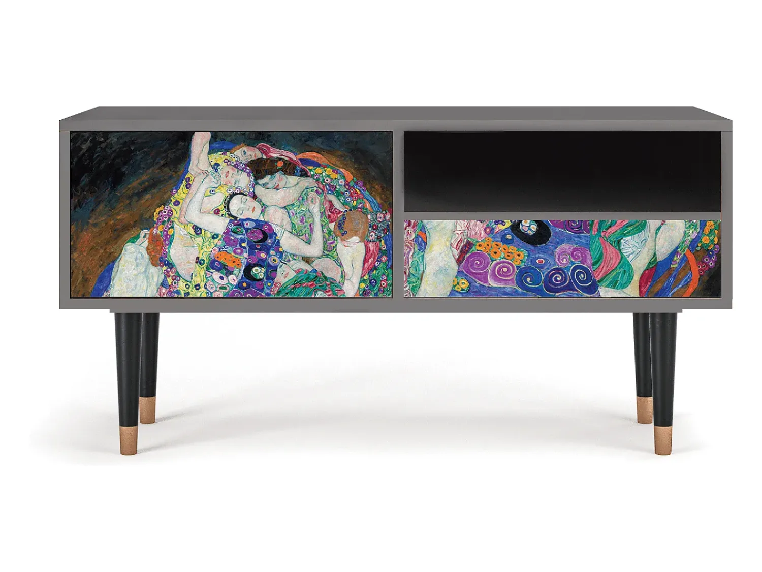 Móvel De Tv* Mueble de TV - 115х59х48 cm - T3 - The Maiden by Klimt, Areia Bege