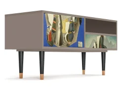 Móvel De Tv* Mueble de TV - 115х59х48 cm - T3 - The Cubist Paintings , Latte Bege