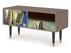 Móvel De Tv* Mueble de TV - 115х59х48 cm - T3 - The Cubist Paintings , Latte Bege