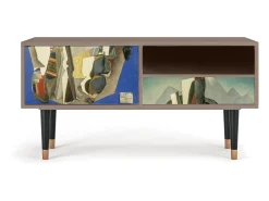 Móvel De Tv* Mueble de TV - 115х59х48 cm - T3 - The Cubist Paintings , Latte Bege