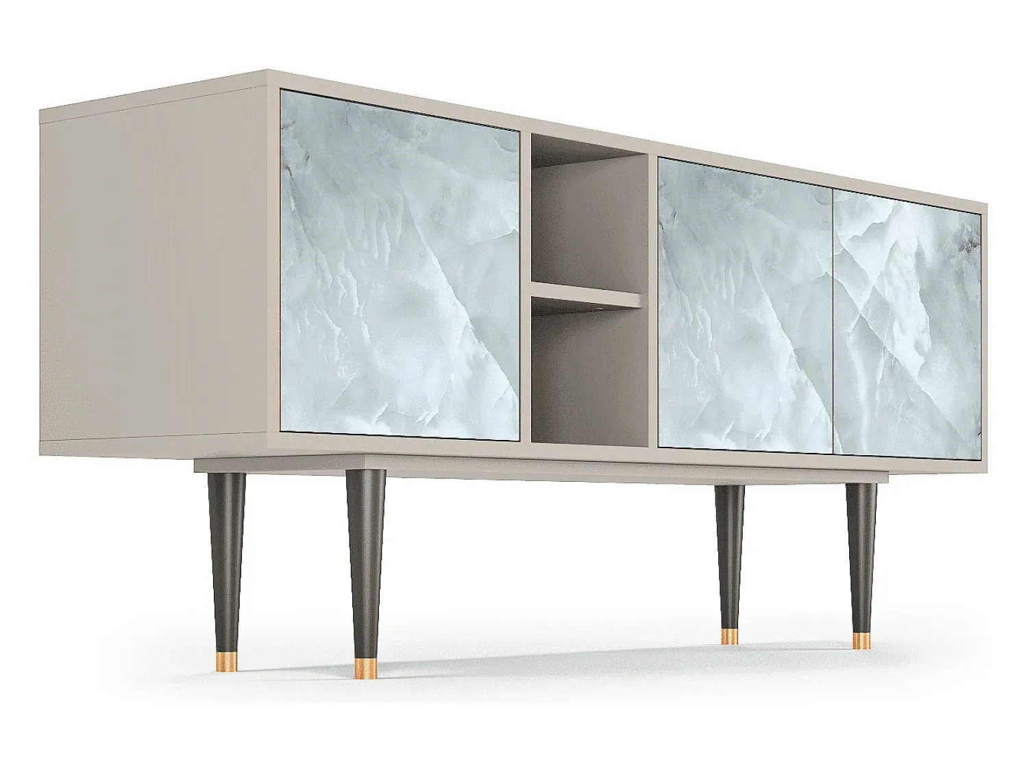 Hot Mueble de TV - 150х69х41 cm - T5 - The Onyx, Areia Bege