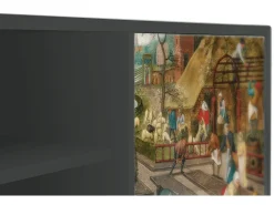 Móvel De Tv* Mueble de TV - 170х69х48 cm - T2 - The Younger - Spring, Antracite Cinza antracite