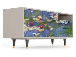 Mueble de TV - 125х56х41 cm - T7 - The water lily pond , Areia^ Móvel De Tv