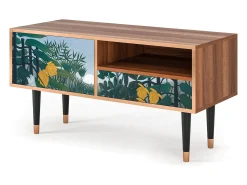 Móvel De Tv* Mueble de TV - 115х59х48 cm - T3 - The Repast of the Lion, Nogueira Castanho