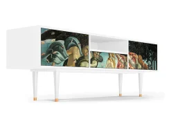 Mueble de TV - 170х59х41 cm - T6 - The Birth of Venus, Branco^ Móvel De Tv