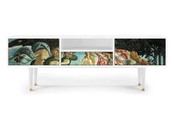 Mueble de TV - 170х59х41 cm - T6 - The Birth of Venus, Branco^ Móvel De Tv