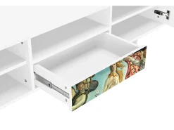 Mueble de TV - 170х59х41 cm - T6 - The Birth of Venus, Branco^ Móvel De Tv