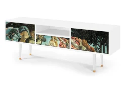 Mueble de TV - 170х59х41 cm - T6 - The Birth of Venus, Branco^ Móvel De Tv
