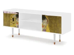 Clearance Mueble de TV - 170х69х48 cm - T2 - The Kiss by Klimt , Branco Bege