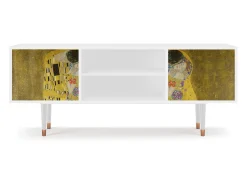 Clearance Mueble de TV - 170х69х48 cm - T2 - The Kiss by Klimt , Branco Bege