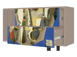 Móvel De Tv* Mueble de TV - 170х69х48 cm - T1 - The Cubist Paintings , Latte Bege