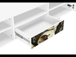 Móvel De Tv| Mueble de TV - 170х59х41 cm - T6 - The Garden 2, Branco Bege