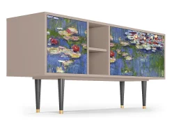Móvel De Tv* Mueble de TV - 150х69х41 cm - T5 - The water lily pond , Latte Bege