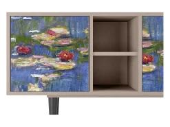 Móvel De Tv* Mueble de TV - 150х69х41 cm - T5 - The water lily pond , Latte Bege