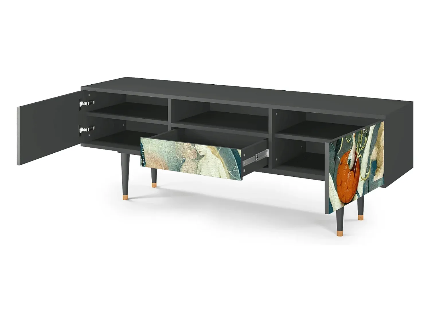Online Mueble de TV - 170х59х41 cm - T6 - The Garden Of by Bosch, Antracite Cinza antracite