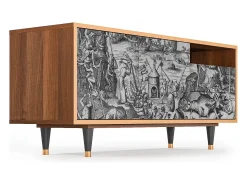 Móvel De Tv* Mueble de TV - 125х56х41 cm - T7 - The Temptation, Nogueira Castanho