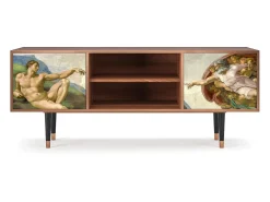 Outlet Mueble de TV - 170х69х48 cm - T2 - The Creation of Adam, Nogueira Castanho