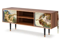 Outlet Mueble de TV - 170х69х48 cm - T2 - The Creation of Adam, Nogueira Castanho