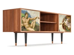Outlet Mueble de TV - 170х69х48 cm - T2 - The Creation of Adam, Nogueira Castanho