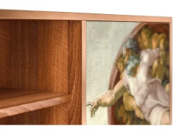 Outlet Mueble de TV - 170х69х48 cm - T2 - The Creation of Adam, Nogueira Castanho