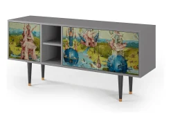 Móvel De Tv* Mueble de TV - 150х69х41 cm - T5 - The Garden 2 by Bosch, Cinza Cinzento