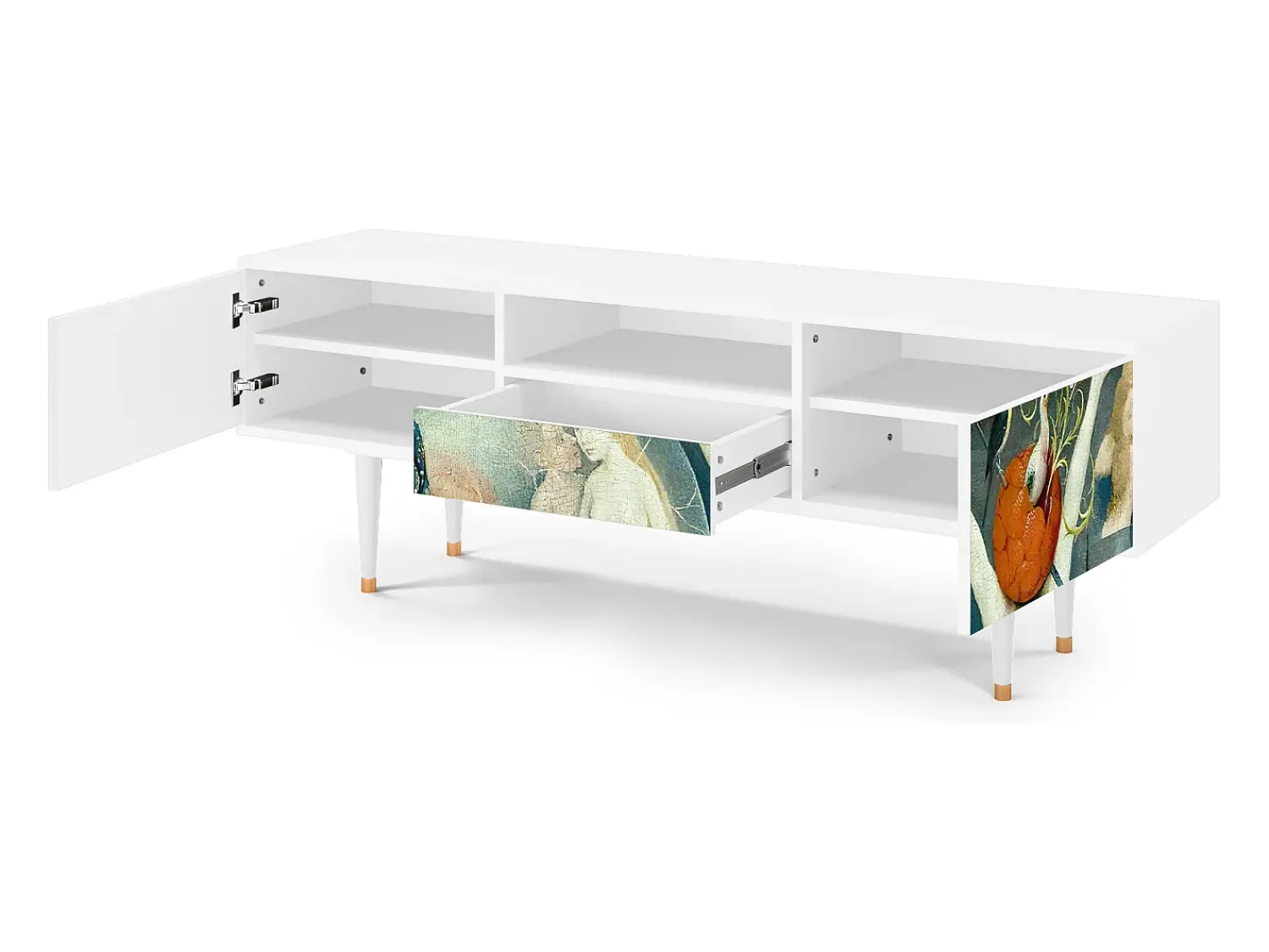 Móvel De Tv| Mueble de TV - 170х59х41 cm - T6 - The Garden Of by Bosch, Branco Bege