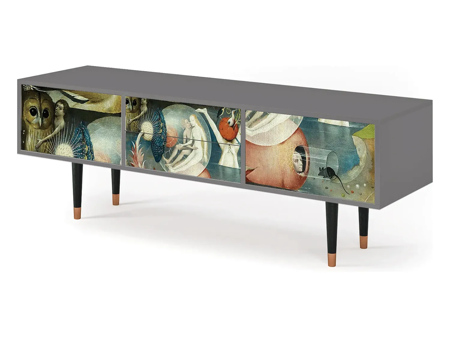 Móvel De Tv* Mueble de TV - 170х59х48 cm - T4 - The Garden Of by Bosch, Cinza Cinzento
